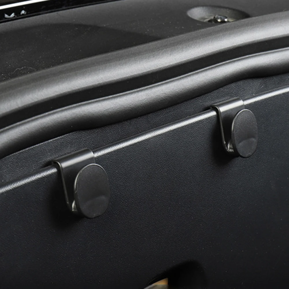 

2PCS Fit For Tesla Model Y Car Front Trunk Hook ABS Grocery Bag Cargo Holder Interior Accessories Easy Installation Balck