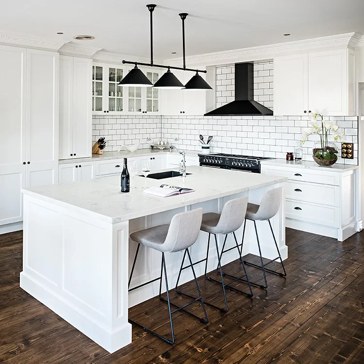 Modern Small Organizer Laminate Base Kitchen Island Cupboard White Kitchen Cabinet With Countertop