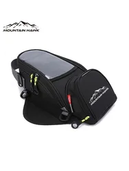 Sac de carburant compact pour moto avec support de navigation pour téléphone mobile et rangement multifonctionnel