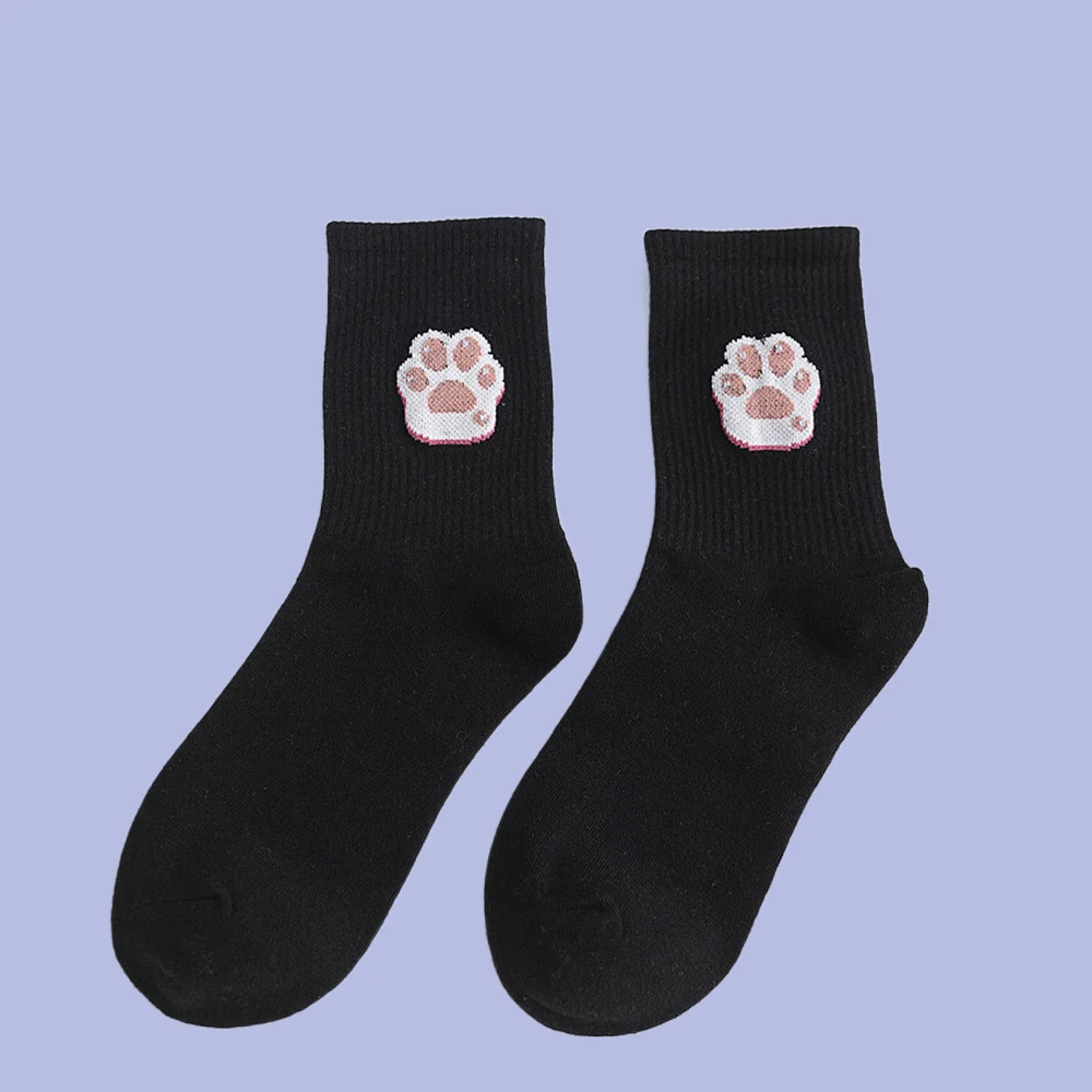 5/10 Pairs Autumn New Hyuna Fruit Stack Socks Men's and Women's Candy Color Cartoon Middle-Tube Cotton Socks