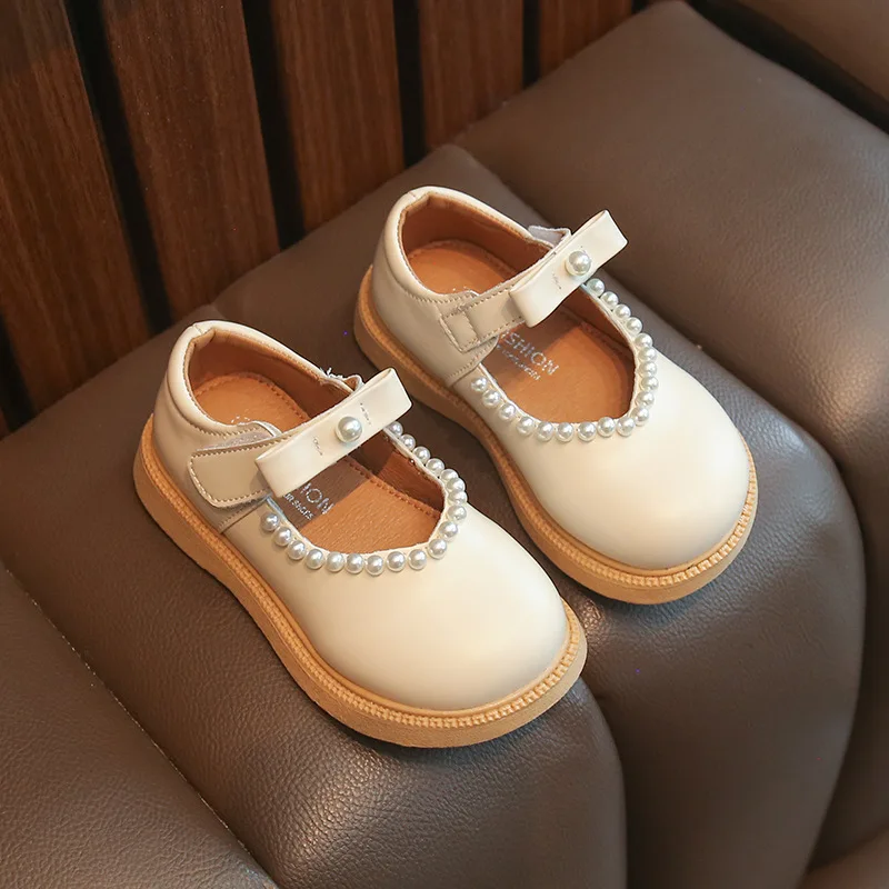 

Girls Shoes Little Princess Shoes 2023 New Baby Leather Shoes Fashion Comfortable Children's Soft Sole Single Shoes H246