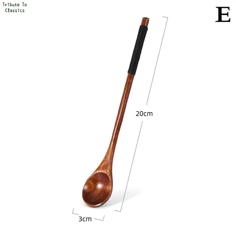 Brauner Holzlöffel Für Kaffee & Tee – Langer Griff, Ideal Zum Umrühren & Portionieren