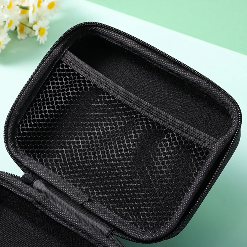 Portable EVA Headphone Case High-density EVA Zipper Storage Bag Organizers