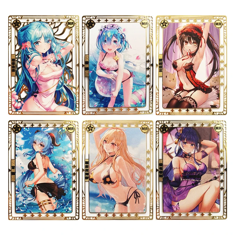 

Goddess Story Metal card Board game toys Rem Hancock Anime characters rare Bronzing Collectible cards Christmas Birthday gifts