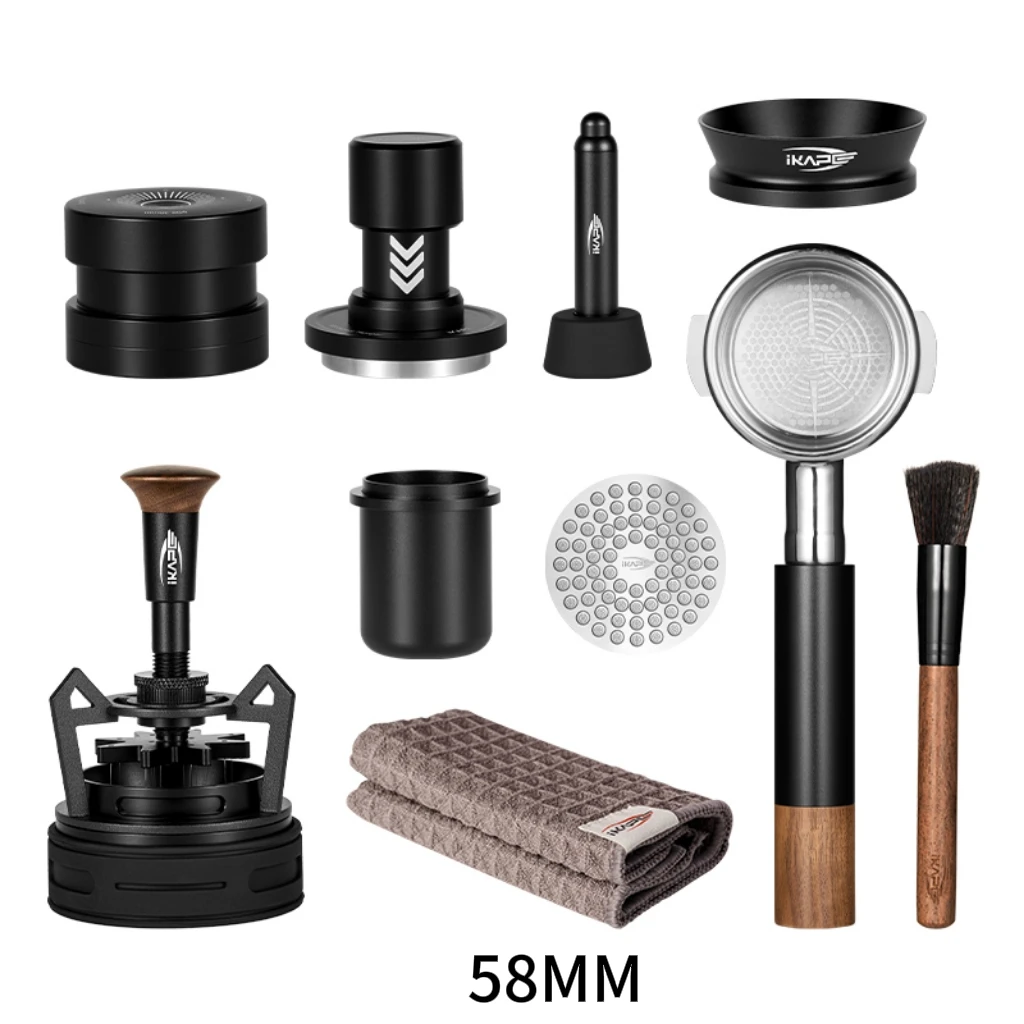 طقم أدوات الإسبريسو الشامل 10 في 1 من IKAPE: مكبس،...