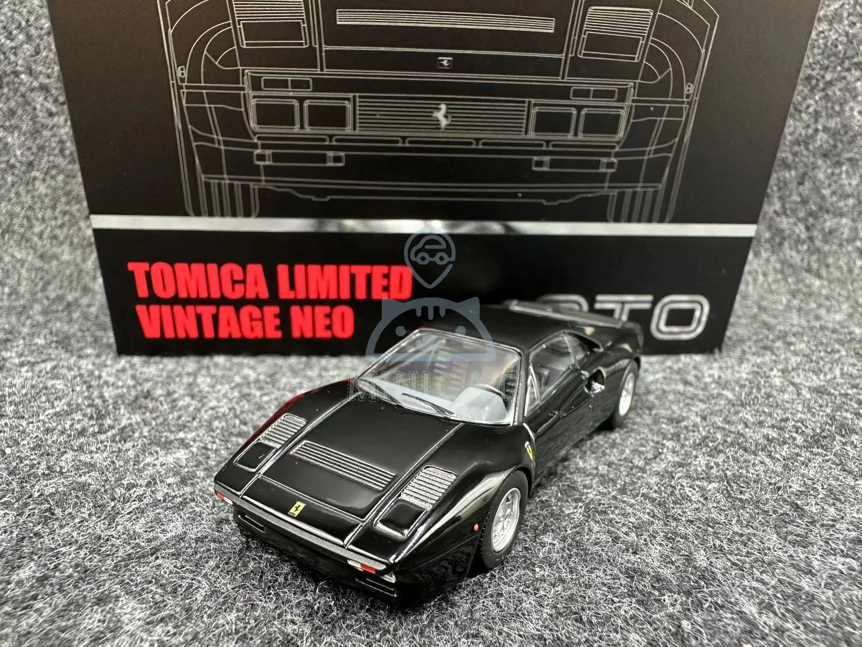 

Tomytec TOMICA TLV LV Ferrari Ferrari GTO Black 1/64 alloy simulation car model