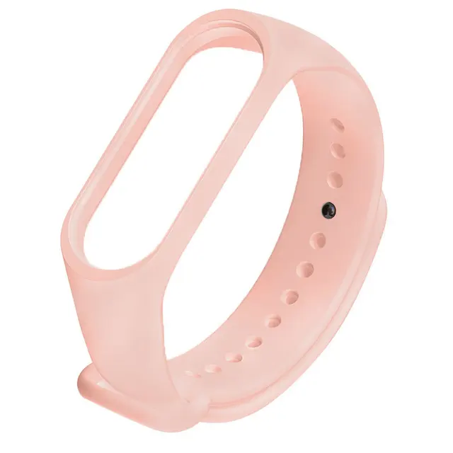 Strap for Xiaomi Mi Band 6 5 4 3 Sport Bracelet watch Silicone wrist strap For xiaomi mi band 3 4 5 bracelet Miband 4 3 5 Strap Flesh pink