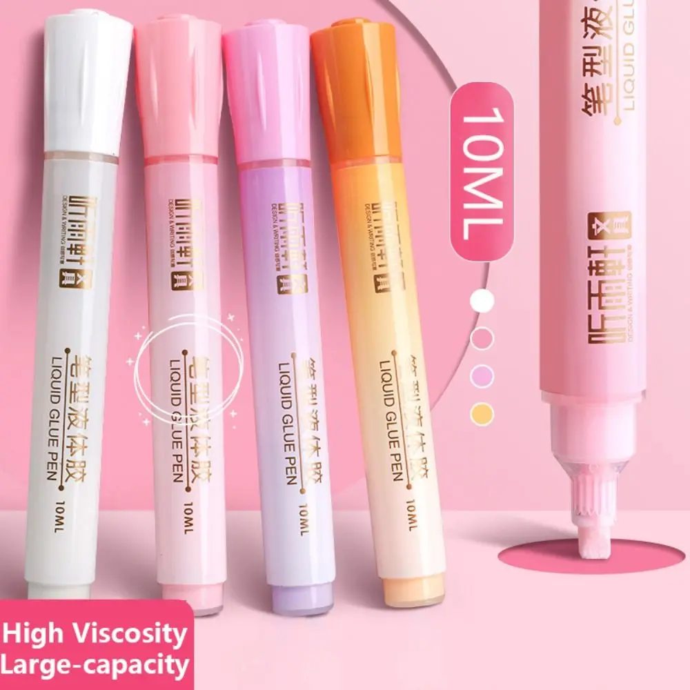 

Жидкий клей в форме ручки, Быстросохнущий двухсторонний клей высокой вязкости, клейкий карандаш большой емкости, канцелярские принадлежности