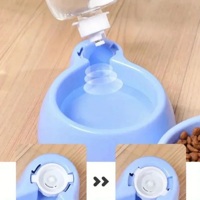 1 Pcs Automatic Cat Water Storage Plastic Mushroom Drinking Bowl Small Size Pet Supplies for Cats and Dogs Food and Water Bucket 5