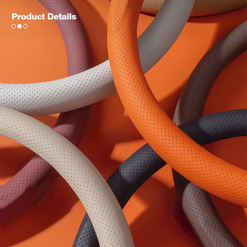 Premium Leather Steering Wheel Cover