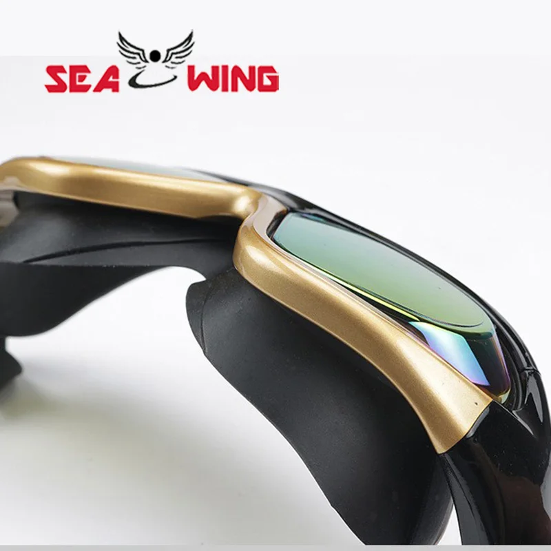 Swimming Goggles Adult Anti-fog High-definition Men's and Women's Flat Light Colorful Electroplated Myopia Swimming Goggles