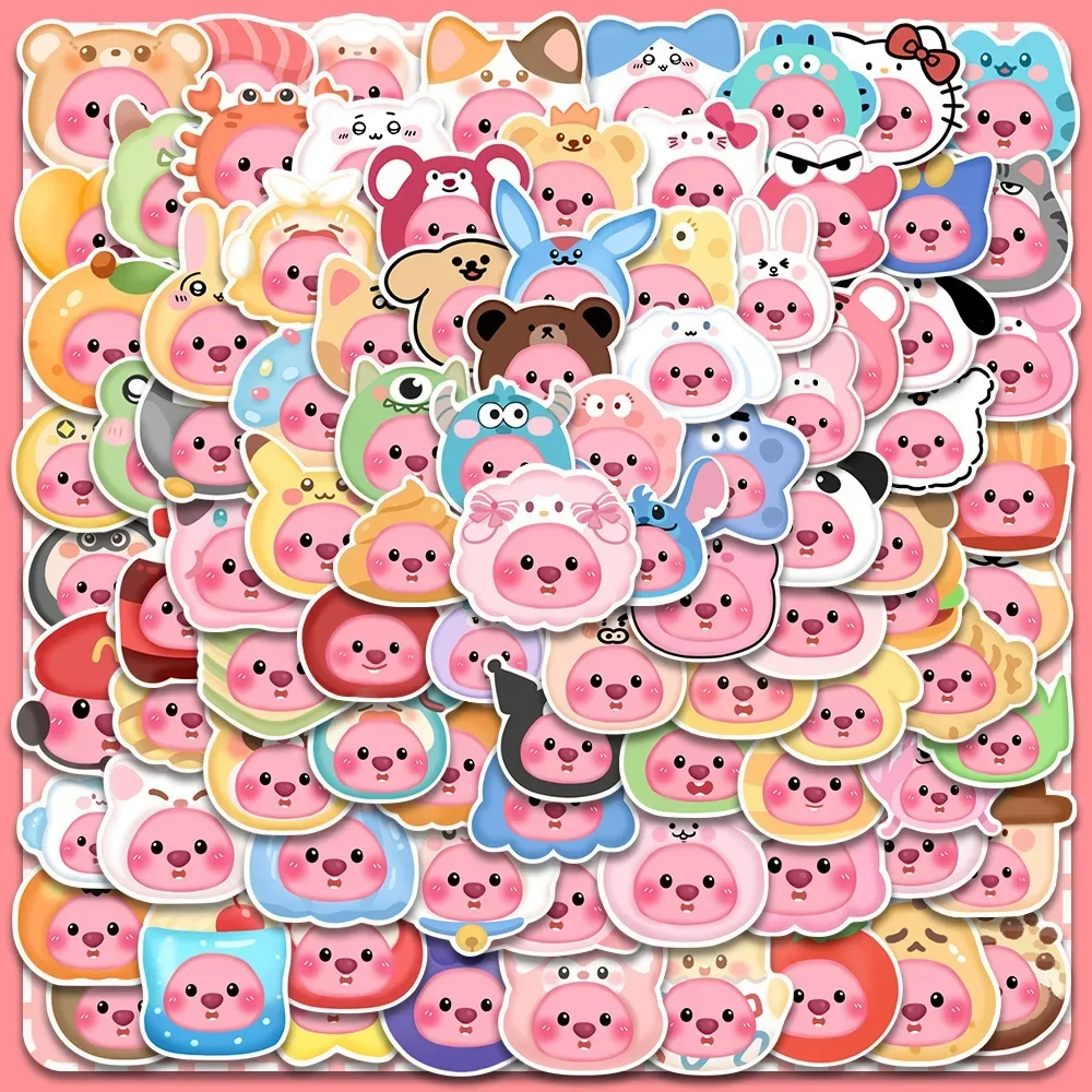 100PCS Cartoon Loopy cute Stickers Anime diary Decal DIY Skateboard ...