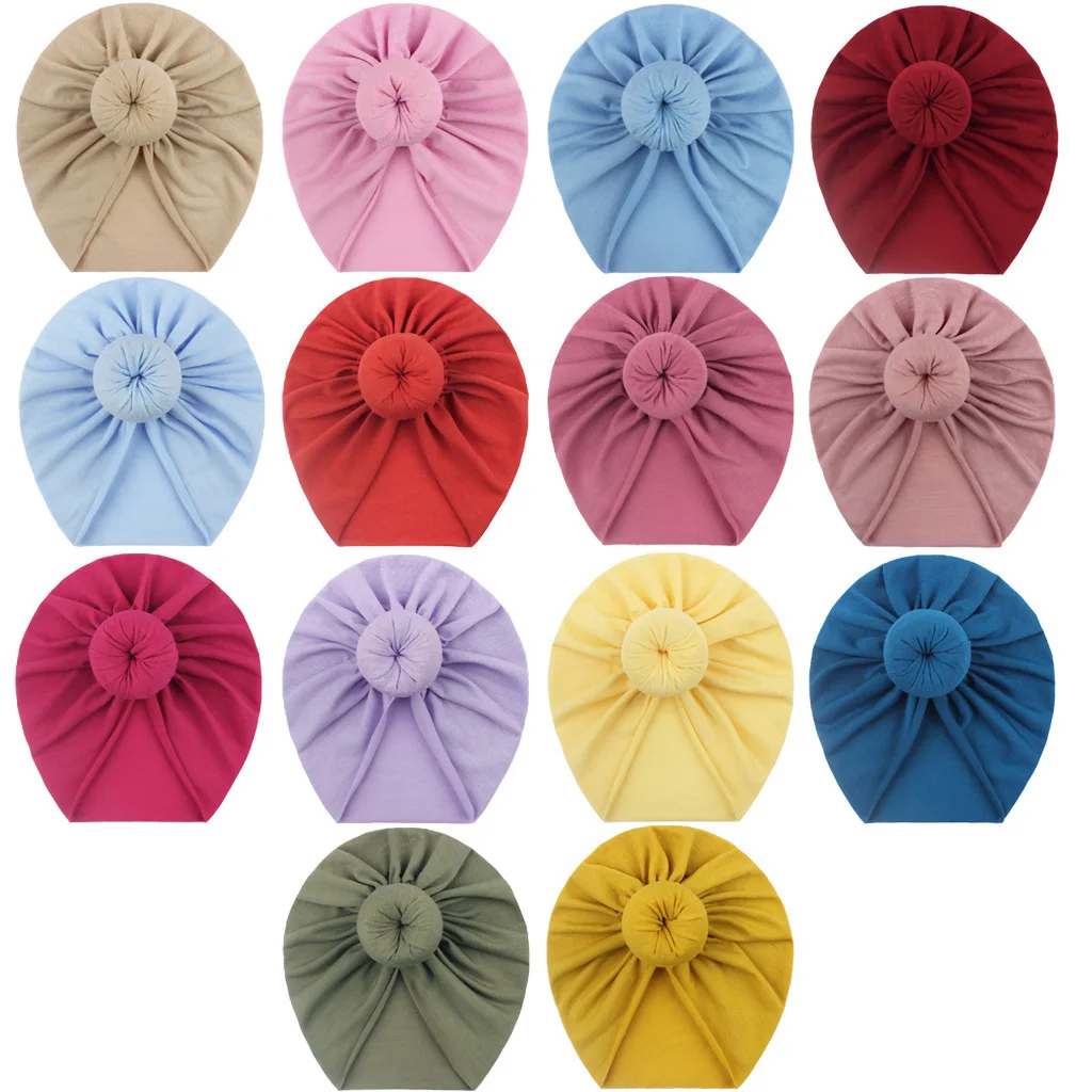 Baby Hat 1 Pieces Children Print Baby Hat Kids Donuts Cap Newborn Girls photography Props Spring Autumn Modis Beanie Turban Infant Props