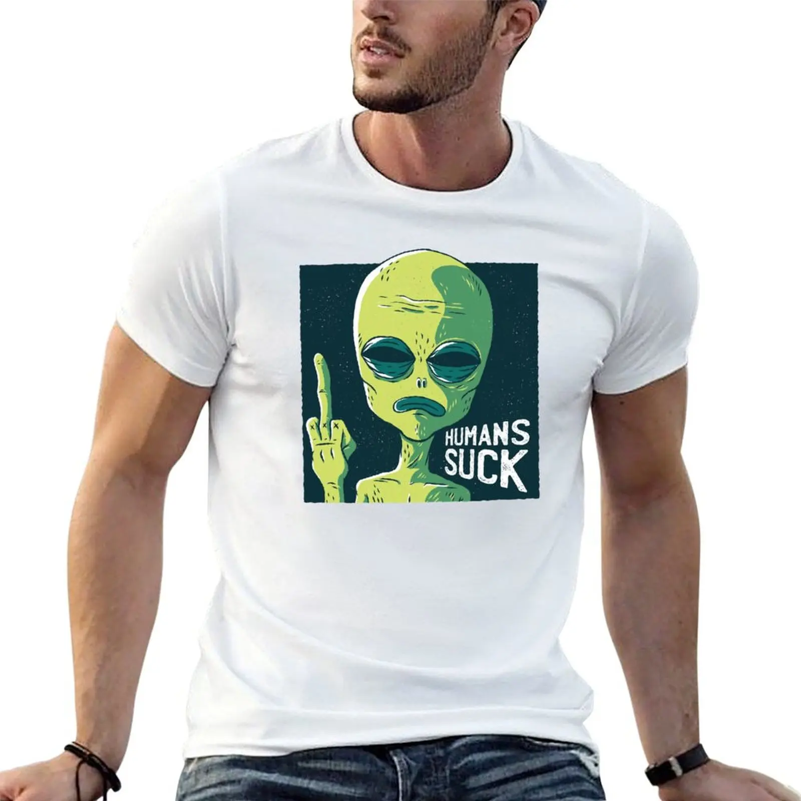 

HUMANS SUCK T-shirt shirts graphic tees boys whites mens graphic t-shirts funny