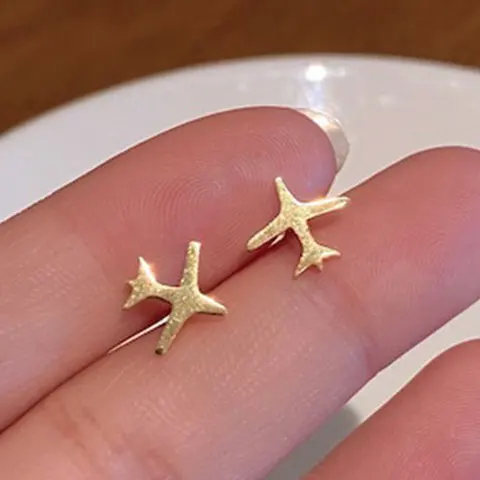 Stainless Steel Earrings Cute Heart Star Moon Mini Small Stud Earrings for Girl Helix Piercing Small Pircing Leaf Earring