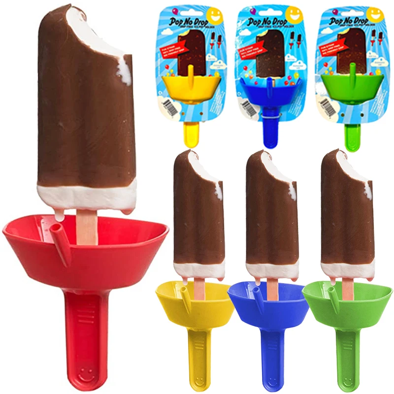 Portable Drip-Proof Popsicle Rack Anti-drip Popsicle Tray Kids Handheld Ice Guard Ice Cream Holder Spill-Proof Popsicles Holders popsicle rack