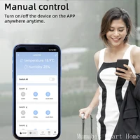 Tuya Smart 7-32V WiFi 4 Channel Relay With Temperature Humidity Sensor Passive Dry Contact Switch RF433  Alexa Alice Compatible - Image 3