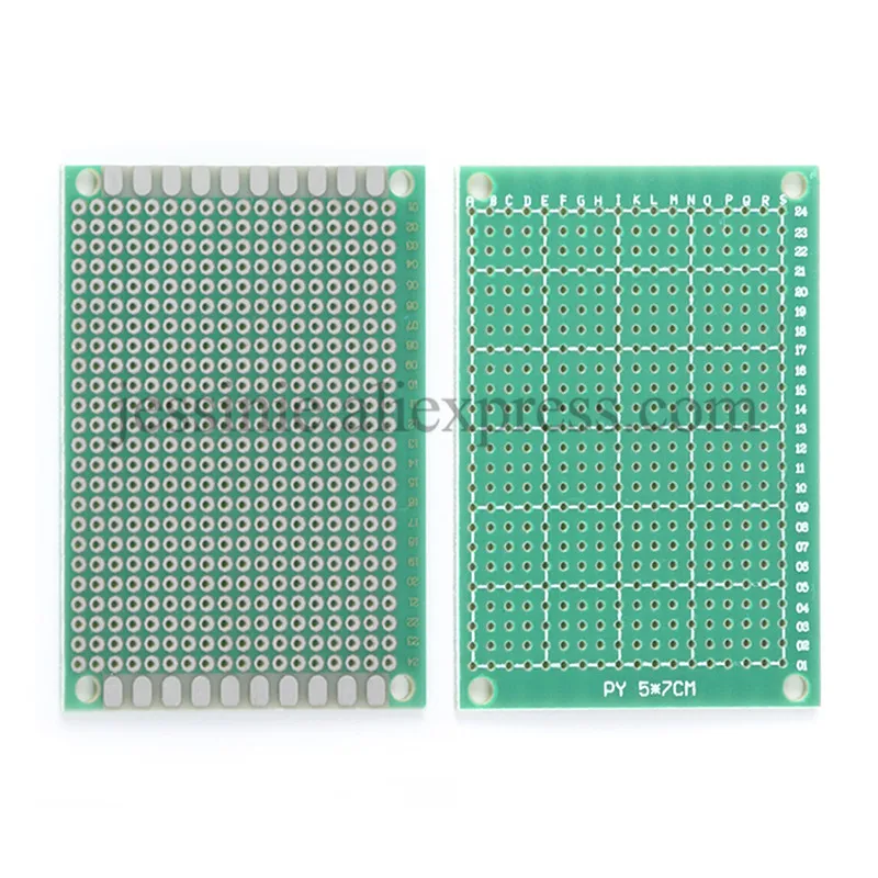 10pcs/lot 5*7 PCB 5x7 5cm 7cm Single Side Prototype Paper Copper PCB diy Universal Printed Circuit Board 5x7cm