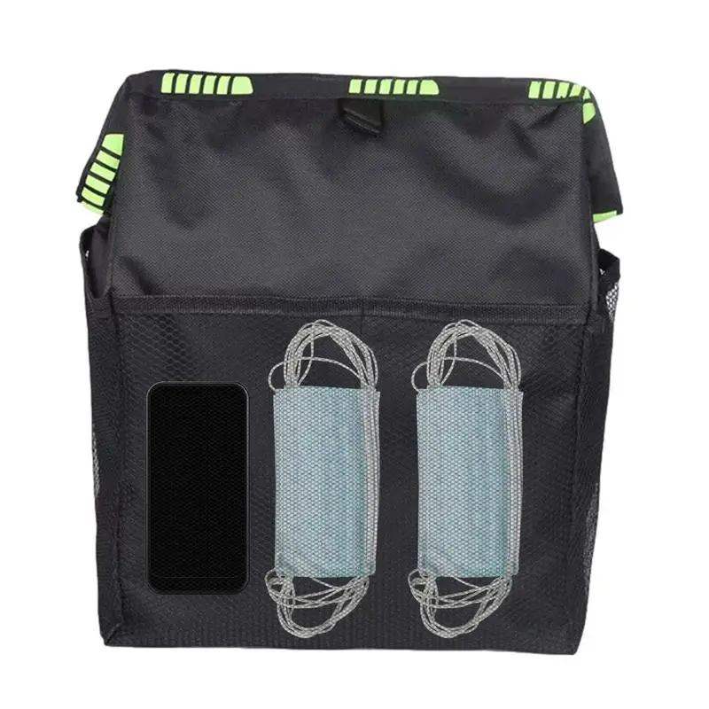 

Car Garbage Bag Waterproof Car Garbage Can For Back Seat Trash Bin Car With Storage Pockets And Lid Multi Purpose Car Garbage