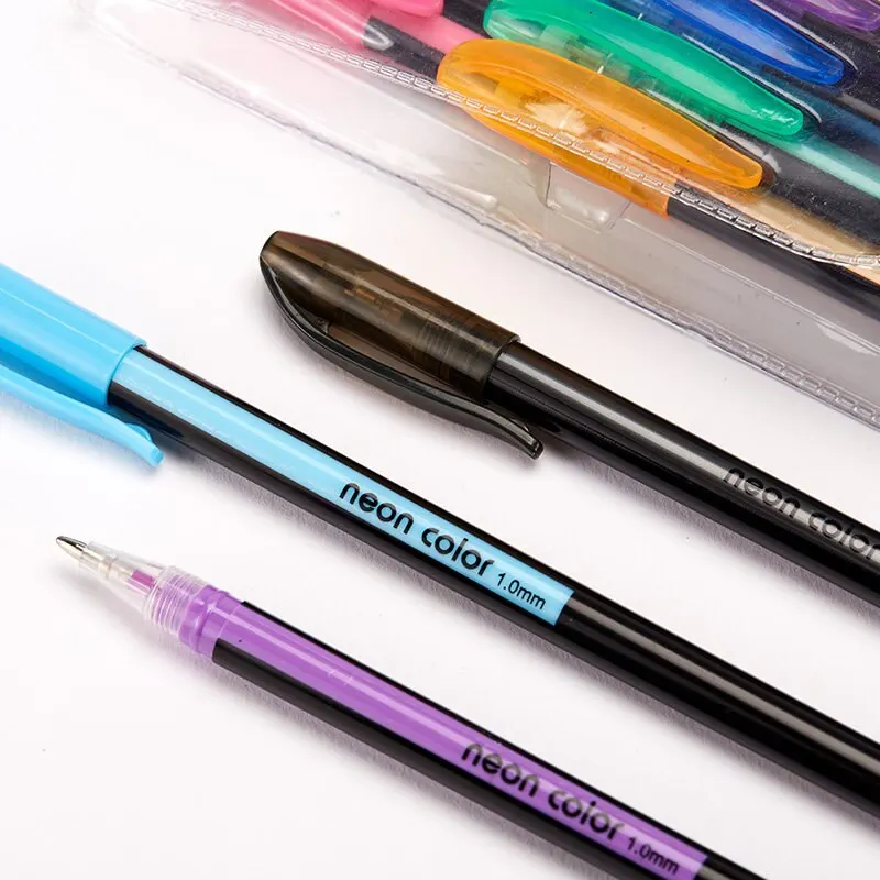 Highlighter Markers Gel Highlighter Markers Metallic Glitter Highlighter Pastel Pens 12Pcs