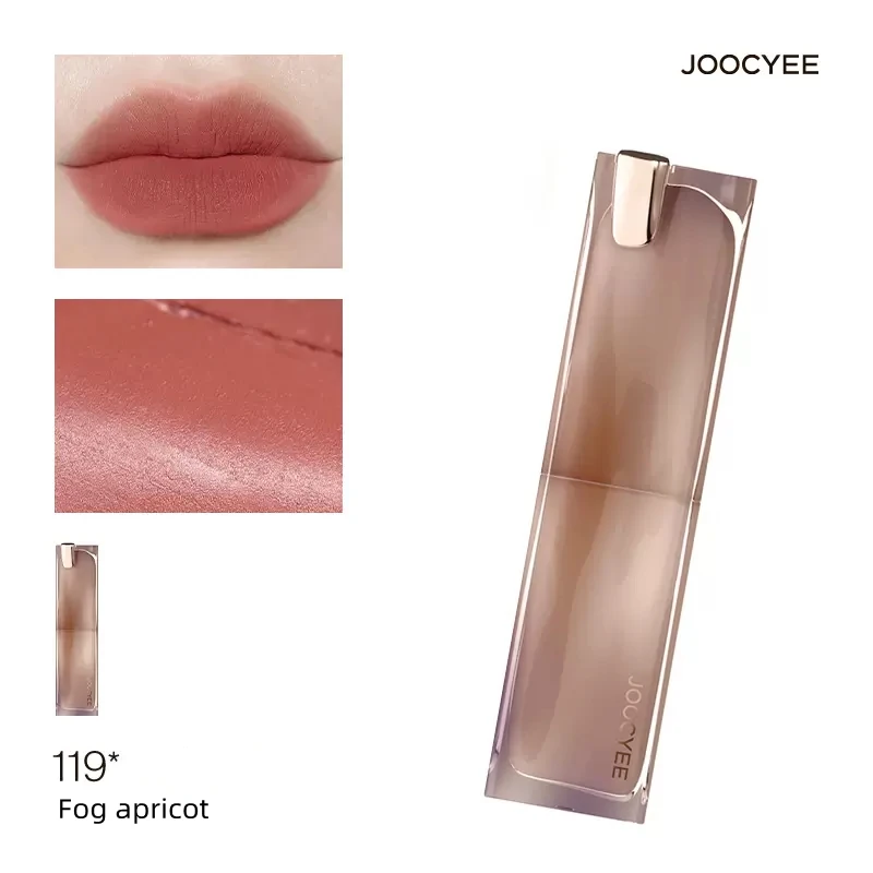 thumbnail image 1 of Lápiz labial mate ahumado Joocyee Muddy Rouge Fog, maquillaje de color intenso aterciopelado, resistente al agua, duradero y cosmético, 1 of 5
