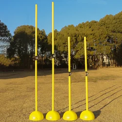 2 Pcs Football Training Rod Soccer Poles Equipment Coaching Sticks Metal Agility Poles for
