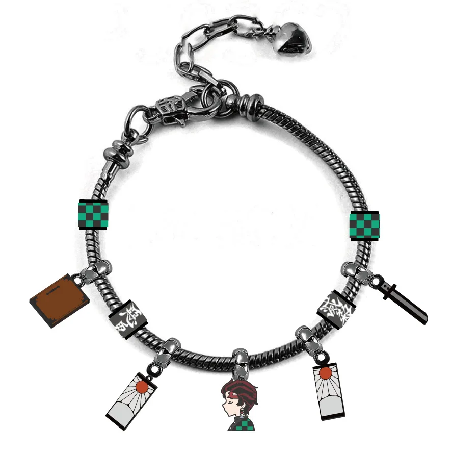 thumbnail image 1 of Pulseras con dijes de Demon Slayer Kamado Tanjirou NOBRAND accesorios de joyería para Cosplay, 1 of 4
