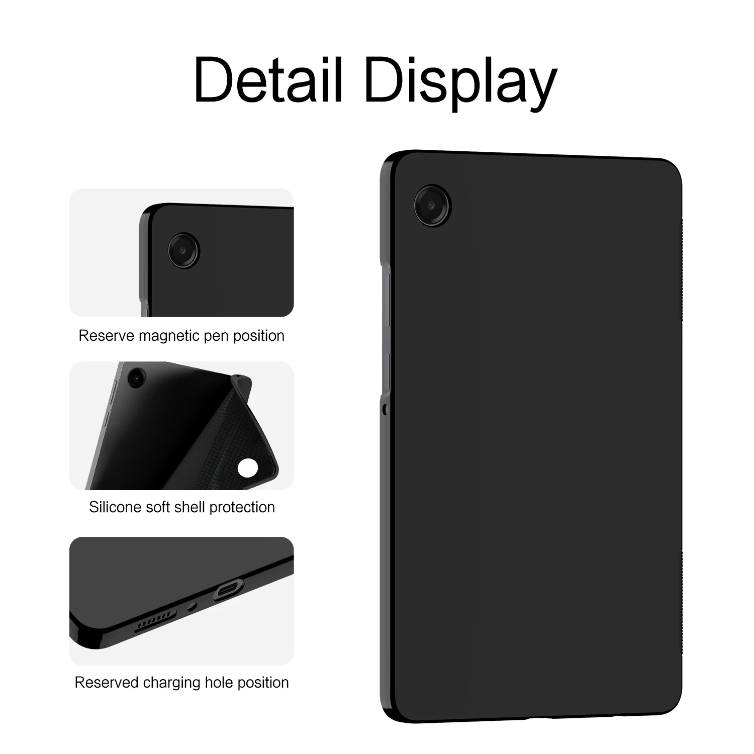 Durable Silicone TPU Shell Soft Tablet Case - 8.7 Inch