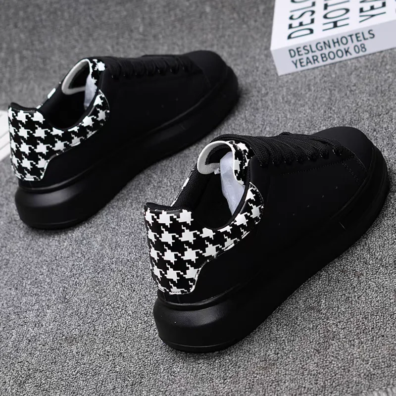 Fashionable men's shoes brand sports casual shoes light walking shoes couples versatile black white shoes luxury tennis shoes