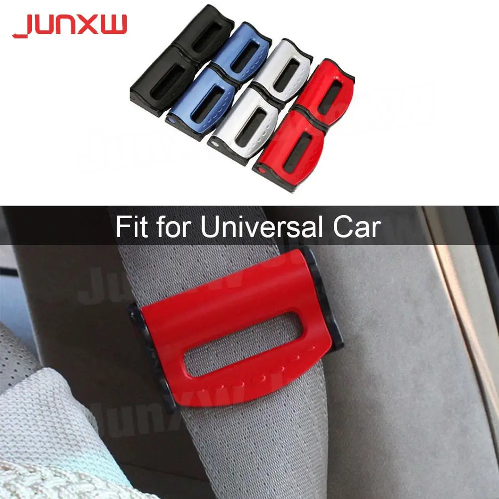 2PcsSetCarSeatBeltsClipsSafetyAdjustableAutoStopperBuckleClip4ColorsInterior