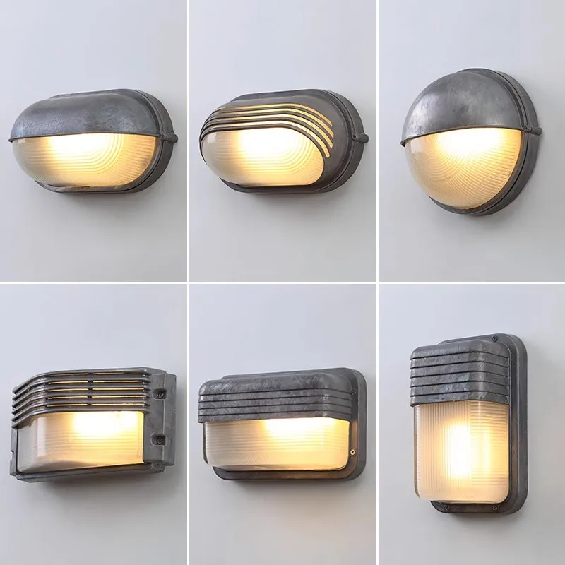 E27 Retro Industrial Outdoor Wall Lights wall light outdoor porch light for Coffee Shop Bar Pub Corridor Stair Vintage Glass Wall Lamp Exterior Lighting