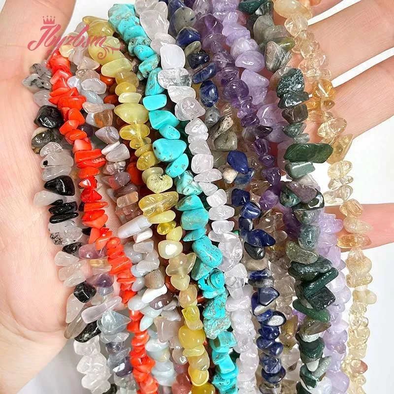 Natural Stone Beads Turquoise Fluorite Garnet Chip DIY Loose Strand 36cm For Jewelry Making Necklace Bracelet  Free shipping