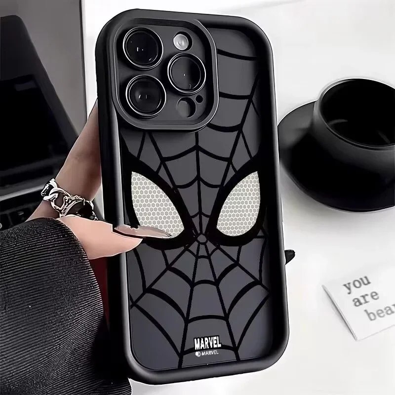 thumbnail image 1 of Funda de teléfono suave de TPU liso de Spider Man para Xiaomi Redmi Note 13, 12, 11 Pro Plus, 12S, 11S, 10S, 10, 9, 9S, 8, 12C, 13C, 1 of 4