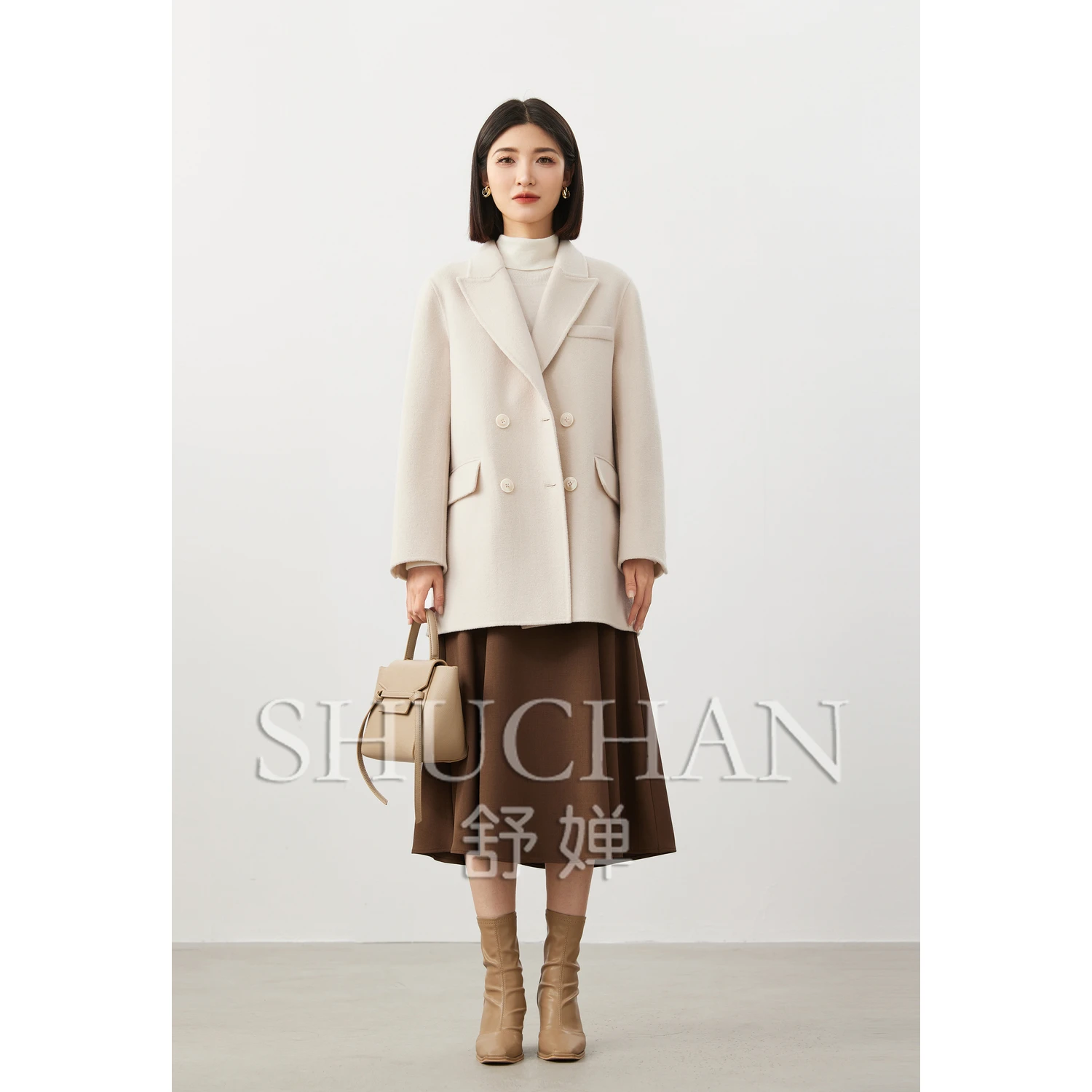 

SHUCHAN casacos femininos inverno 2023 Office Lady coats for women abrigos mujer invierno coats and jackets women