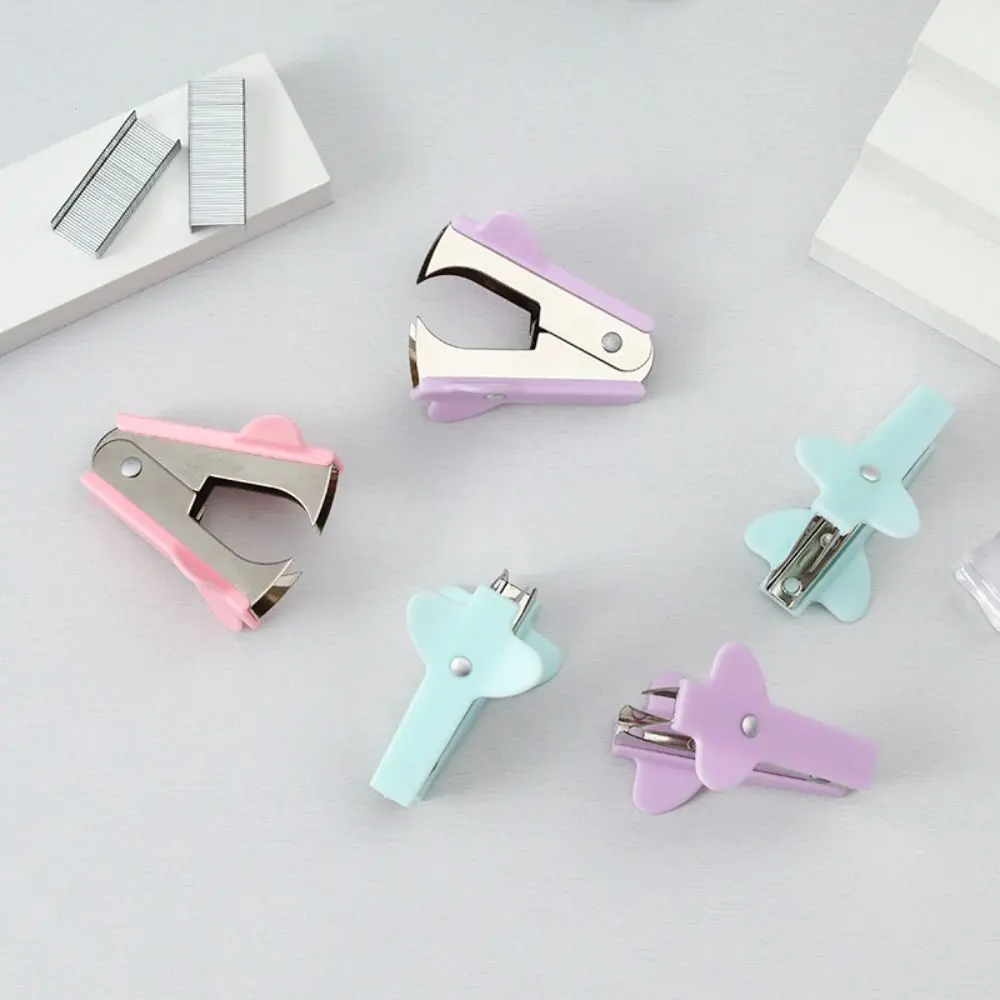 

Macaron Color Mini Staples Remover Less Effort Staples Removal Tool Staple Extractor Multifuntional General Staples Puller