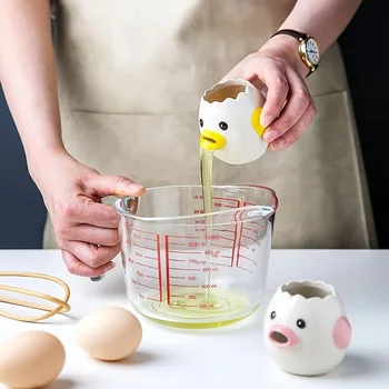 Cute Ceramic Chicken Egg Separator for Baking 1