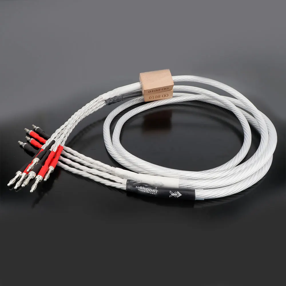 

Nordost Odin Biwire Speaker Cable 2 To 4 Banana Plug Terminal Silver Plated Hifi Speaker 100% Brand New