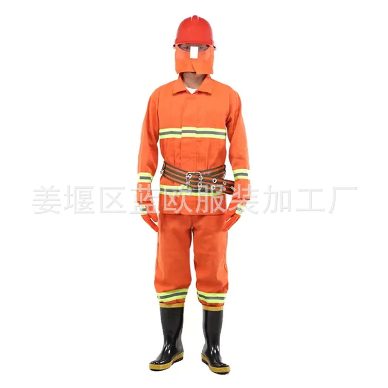 6Pcs High Quality 97 Fire Fighting Suit Fire Fighting Suit Five Piece Combat 02 Bunker Gear