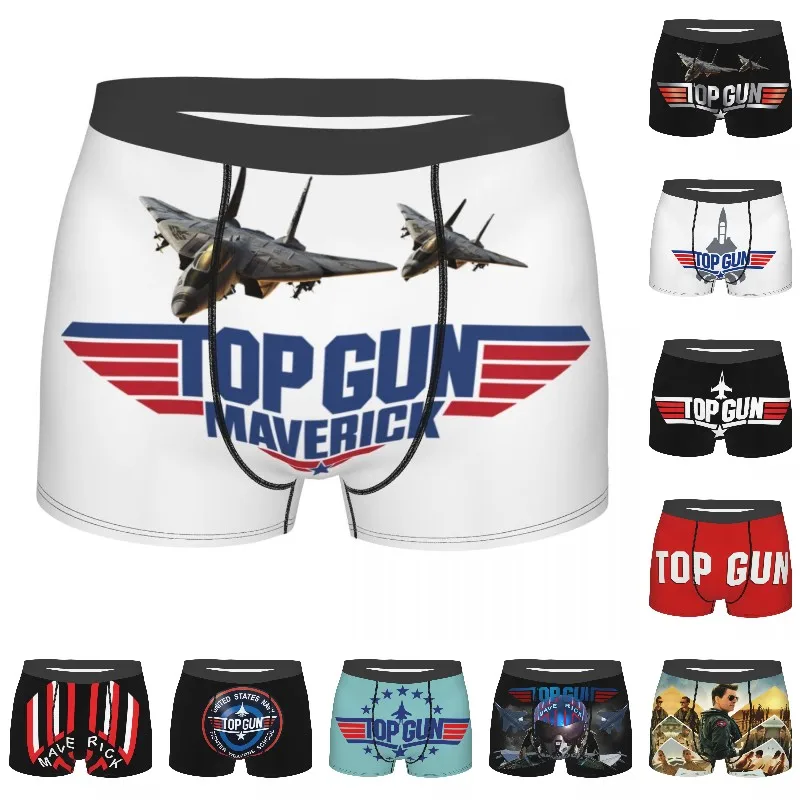 

Hot Movie Top Gun Maverick Underwear Men Stretch Boxer Briefs Shorts Panties Soft Underpants For Male