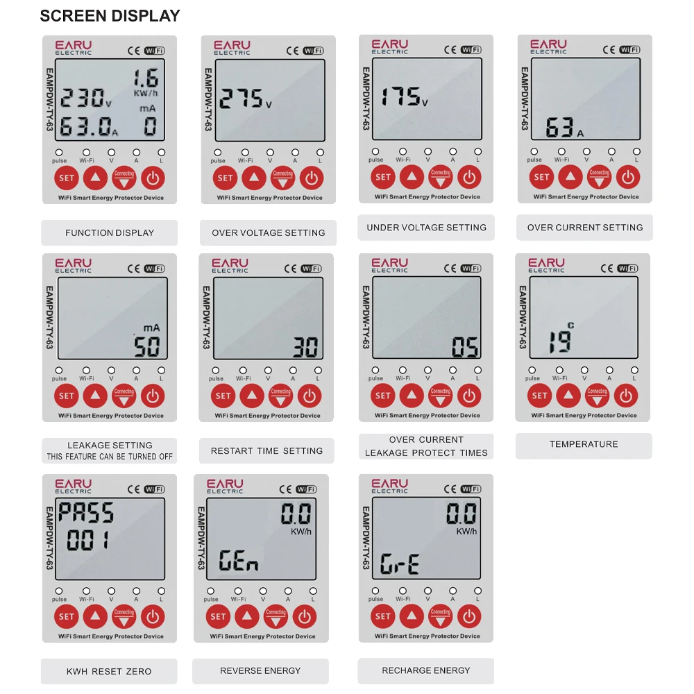 rele switch breaker kwh meter 2p 63a tuya app 03