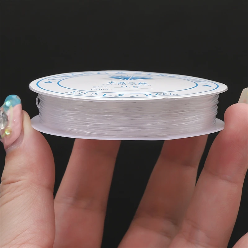 Beading Cord 0.25/0.3/0.35/0.4/0.45/0.5/0.6/0.8mm Strong Nylon String Clear Non-Stretch Fish Line DIY Jewelry Cord