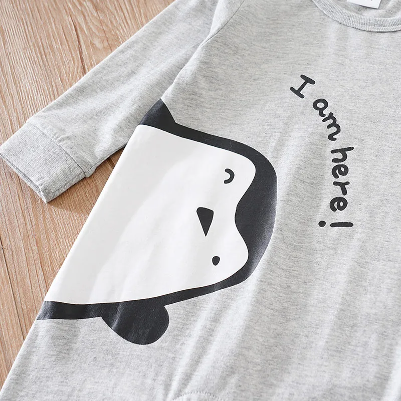 Infant's cotton Penguin Print 0-18 months Bodysuit Spring and Autumn Comfy Long Sleeve Onesie Baby Boy's Clothing As Gift baby jumpsuit