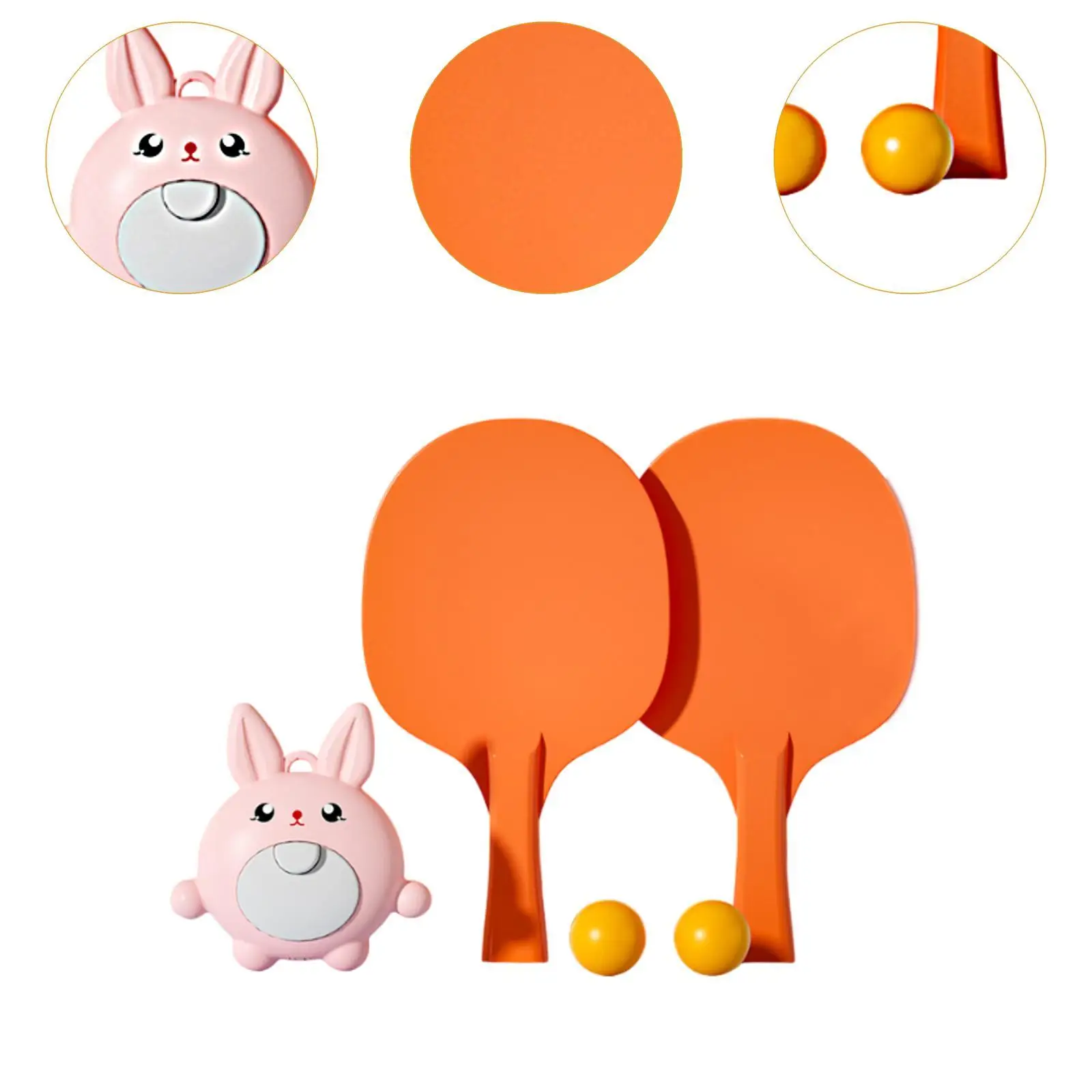 Indoor Hanging Table Tennis Trainer with Racquet and Ball for Children's Practice and Workout