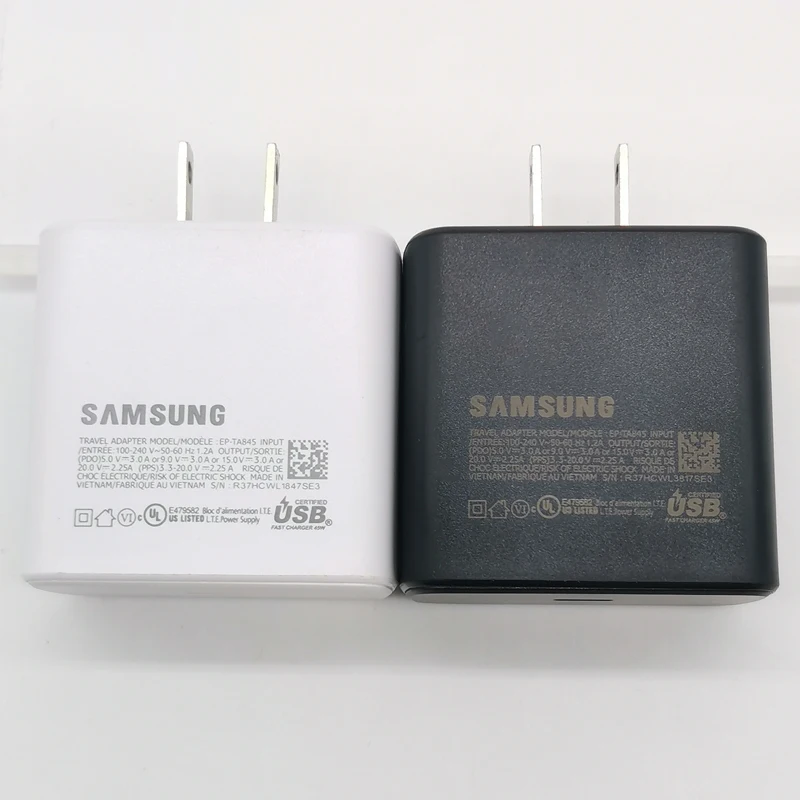 Samsung 45W US Charger Super Fast Charge Power Adpater For Galaxy Z Flip Fold 6 5 4 3 2 S20 S21 S22 S23 S24 FE For iPhone 15 Pro