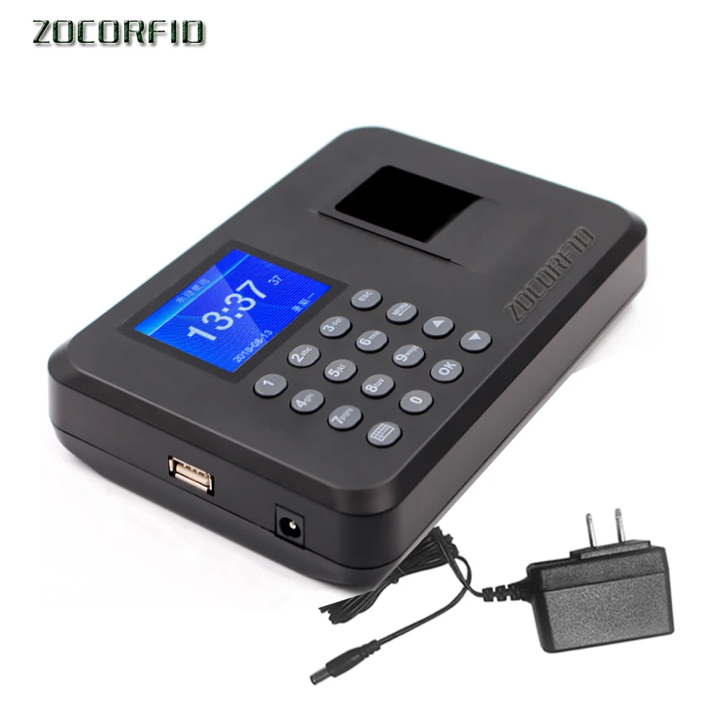 Fingerprint Attendance Machine Biometric Fingerprint Time Clock Recorder Attendance Employee Digital Electronic/English voice