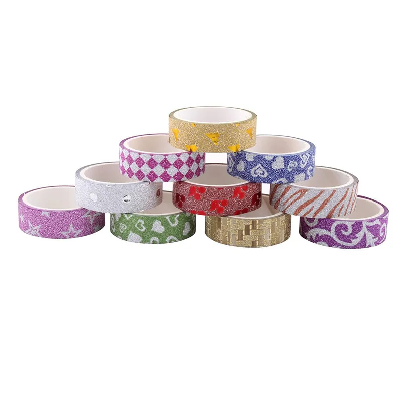 1.5cm Manual diy gold onion powder printing and paper tape h tear decoration sticker Jewelry packaging  display appliances