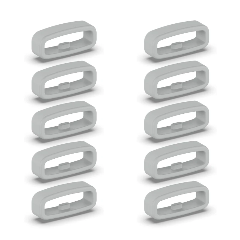 Silicone Smartwatch Strap Retainer Rings - Pack of 10