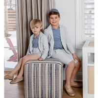 AP Boys SS24 Dressy Coordinates New Style Boys Fashion Blazer Cotton Children Overalls Kids Short Pants, #6606 1