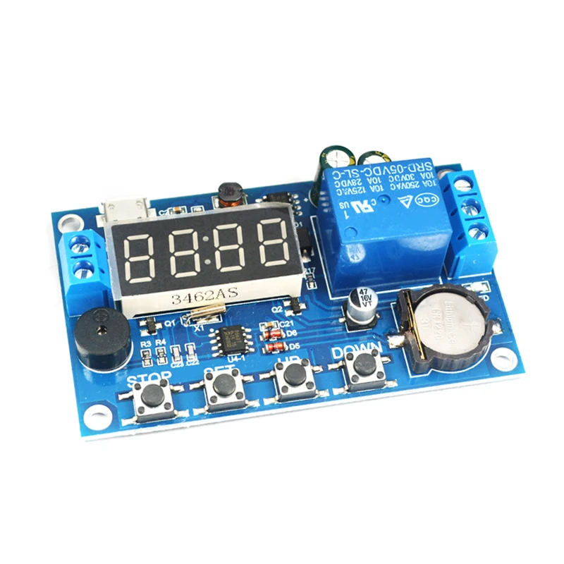 

24 h timer/real time delay relay module and clock synchronization control panel / 5 hours time