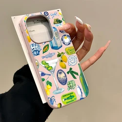 Seaside Scenery Wine Lemon Luxury Shockproof Phone Case - Galaxy S23 Ultra (FE - P1041)
